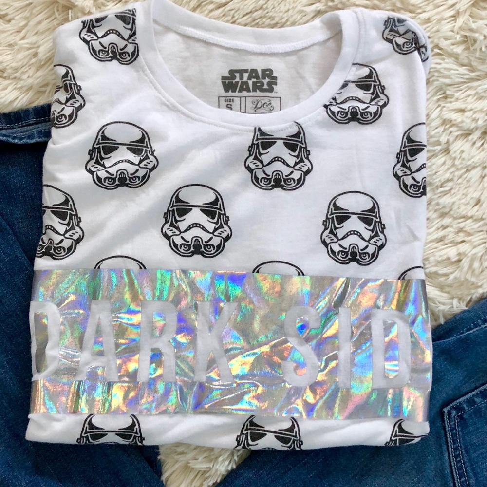 Star Wars Holographic Dark Side Darth Vader T sm